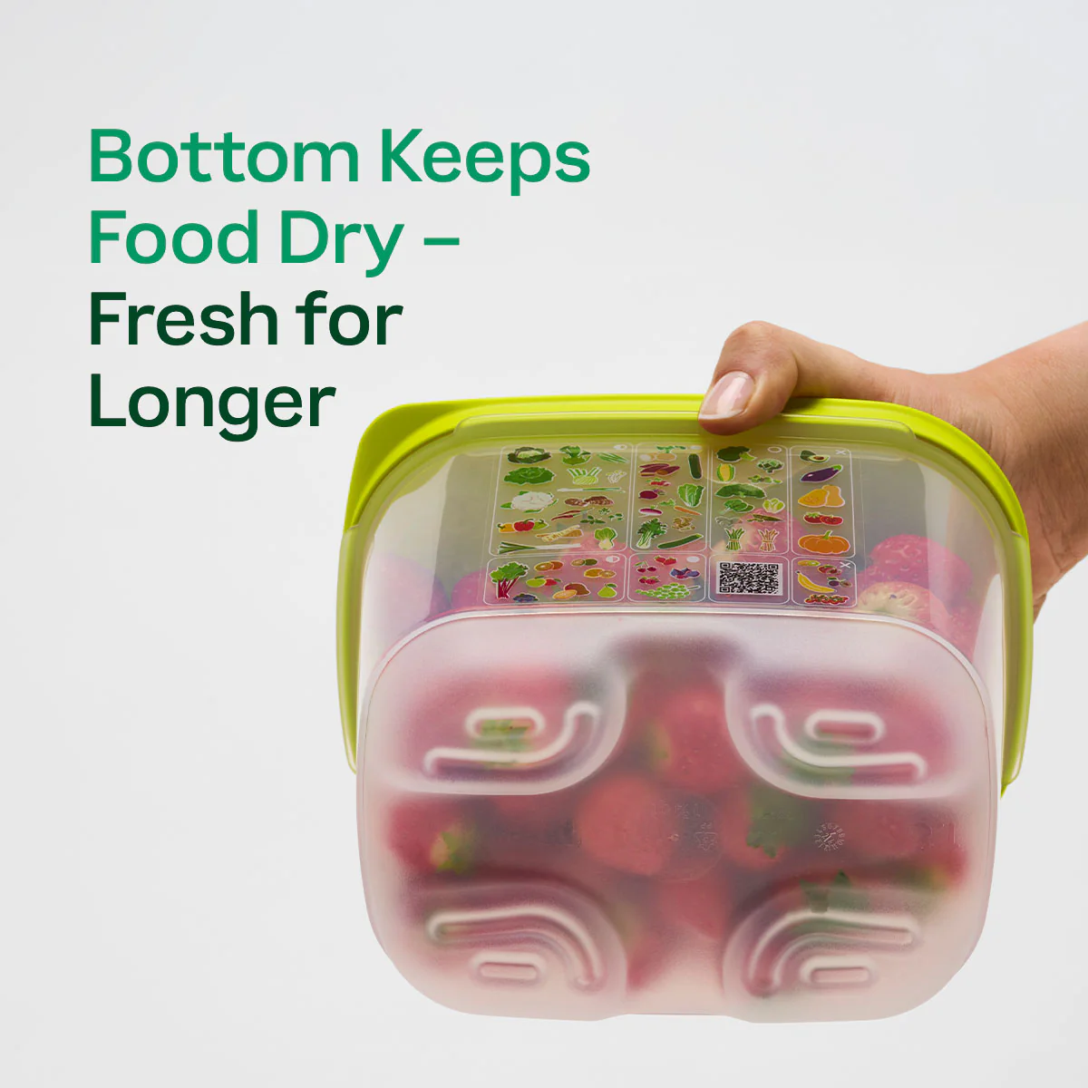 Tupperware® FridgeSmart® Medium Deep | Produce Storage Container With Lid - Image 8